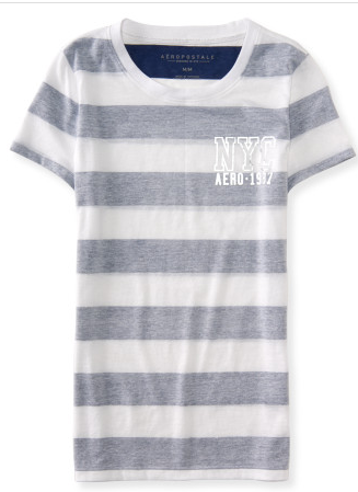 NYC Metallic Reverse-Stripe Graphic T