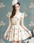 Vestido Florido têndencia Outono