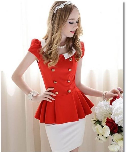 Vestido Social Detalhes Botões