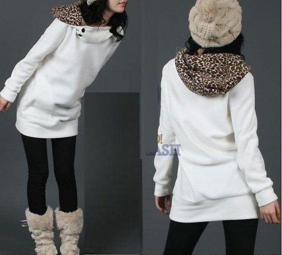 Casaco Hoodies Leopardo Sobretudo Casacão Moleton