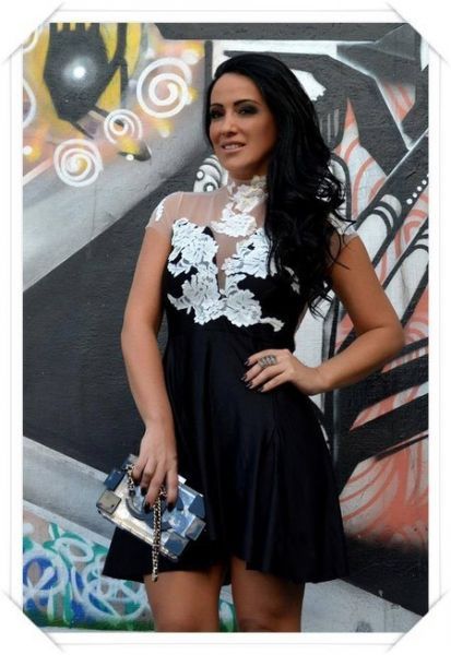 white lace patchwork black Dress Princess Lolita