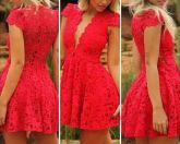 Vestido Red Wedding  Lace