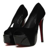 Lançamento Peep toe Preto