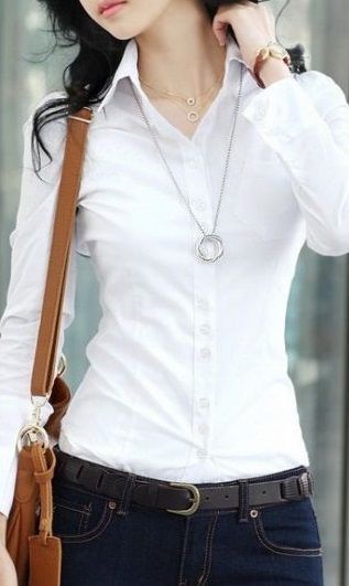 Blusa Social Manga longa