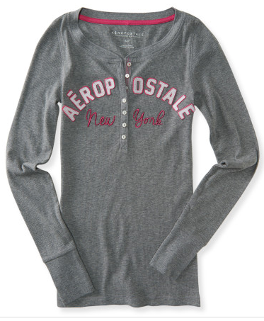 Long Sleeve Aero Ribbed Henley