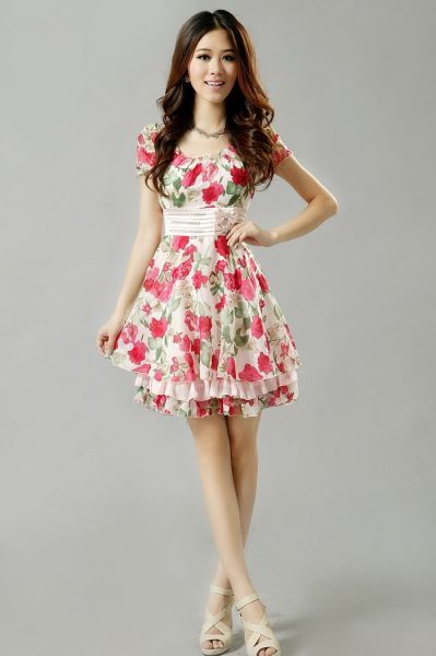 Vestido florido varias estampas Primavera