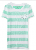 NYC Metallic Reverse-Stripe Graphic T