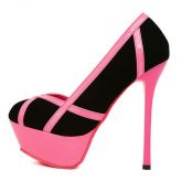 Sapatos look star black pink