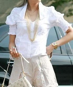 Blusa Social Manguinha Princesa