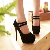 Salto Luxo Com Detalhe Ziper