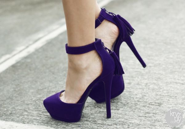 Vintage Solid Colour Ankle Strap Suede