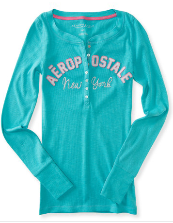 Long Sleeve Aero Ribbed Henley