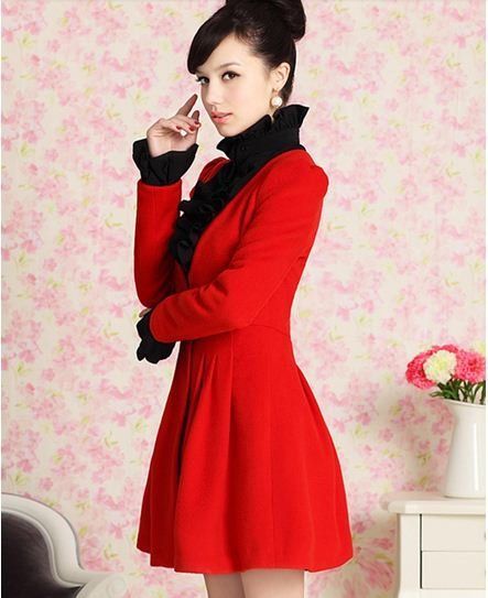 Ladies Outerwear Vermelho Sexy