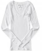 Long Sleeve Aero NY Ribbed V-Neck Tee