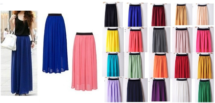 Saia Longa Look Fashion