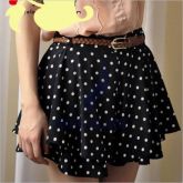 Saia-Short Curta Bolinha