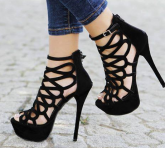 Sexy Black Butterfly Cut-Outs