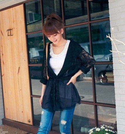 Blusa de Renda Sobre/Blusa Ideal para Verão