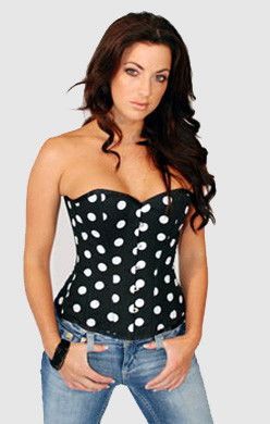 Corset Corselet Bolinhas